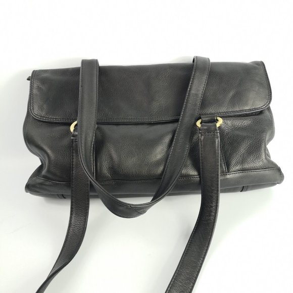 Derek Alexander Super Soft Black Leather Handbag Shoulder Bag 14"x8" Excellent - Picture 7 of 16